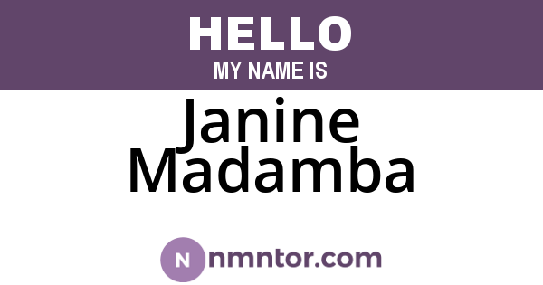 Janine Madamba