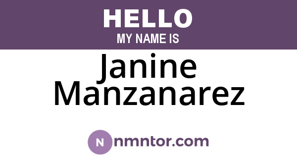 Janine Manzanarez