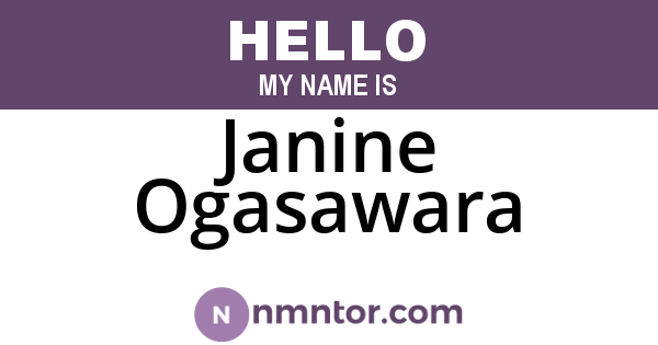 Janine Ogasawara
