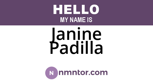 Janine Padilla