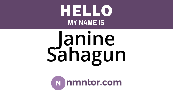 Janine Sahagun