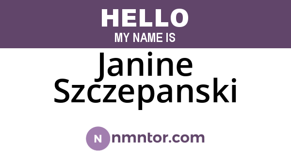 Janine Szczepanski