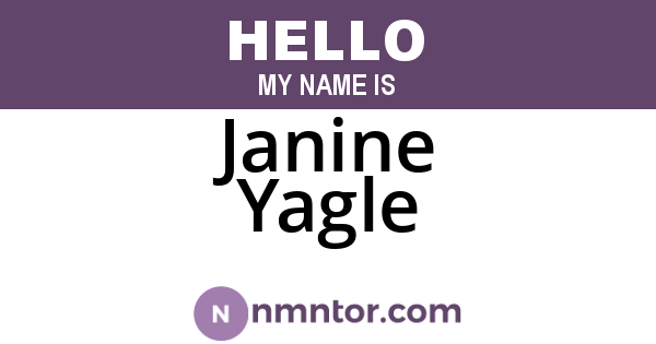 Janine Yagle
