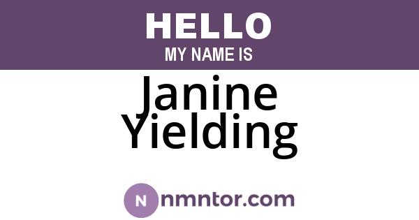 Janine Yielding