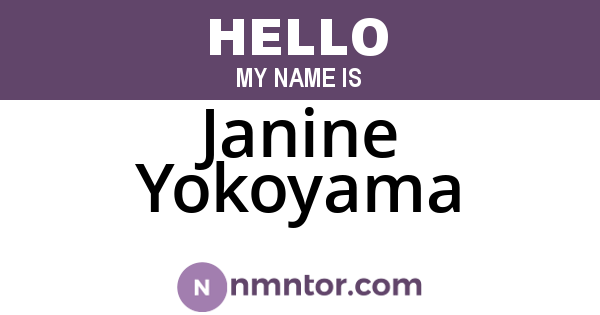 Janine Yokoyama