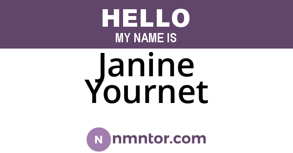 Janine Yournet