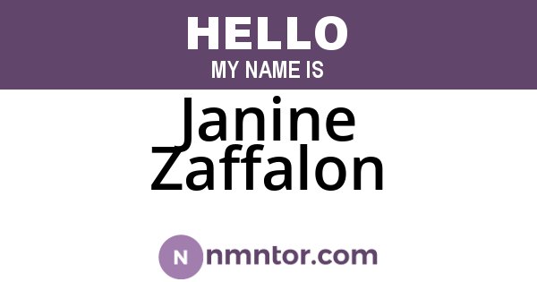 Janine Zaffalon