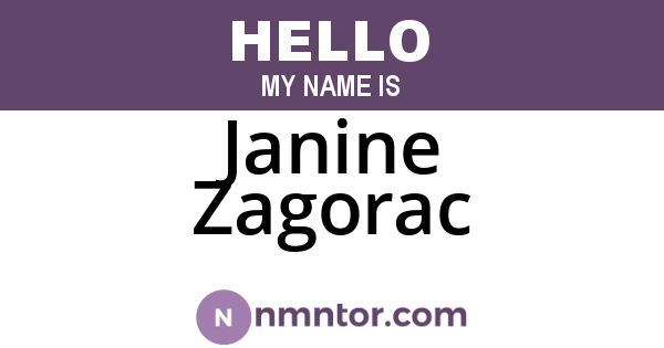 Janine Zagorac