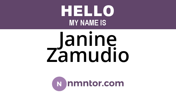 Janine Zamudio