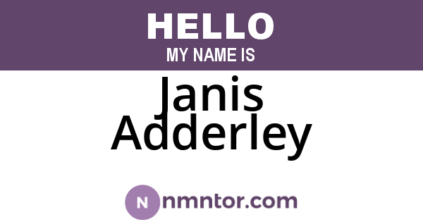 Janis Adderley