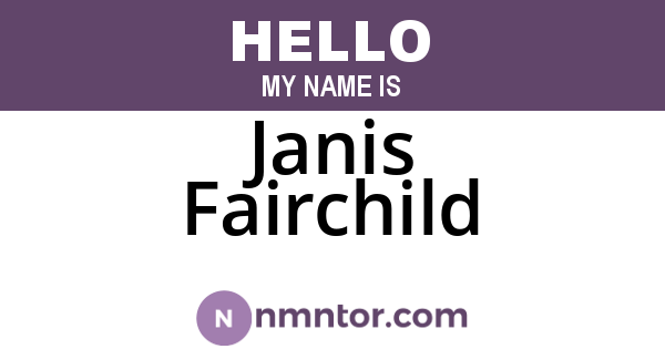 Janis Fairchild
