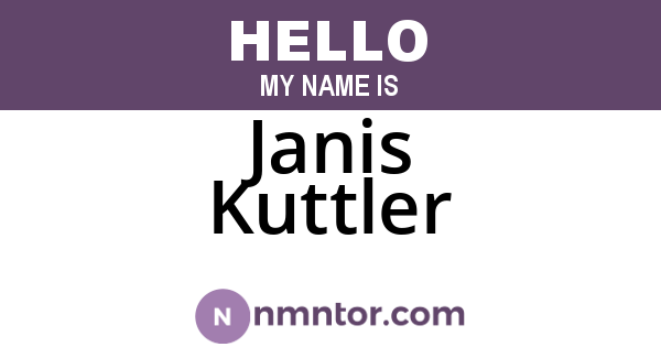 Janis Kuttler