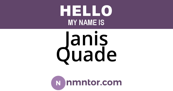 Janis Quade