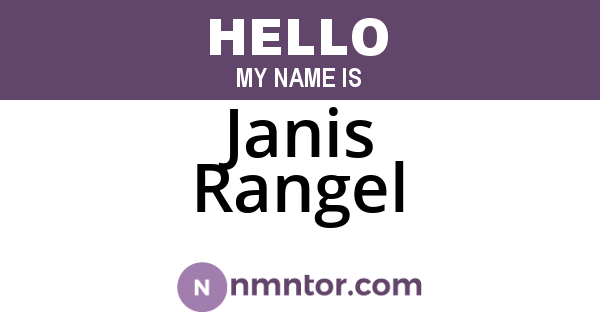 Janis Rangel