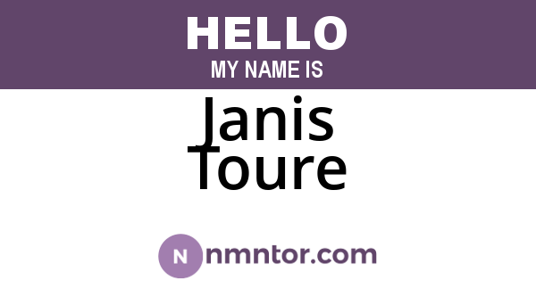 Janis Toure