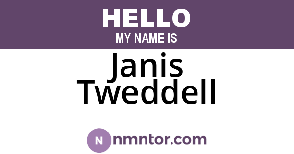 Janis Tweddell