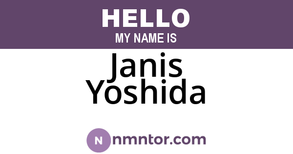 Janis Yoshida