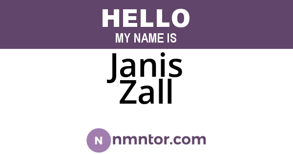 Janis Zall