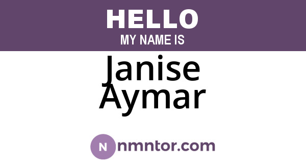 Janise Aymar