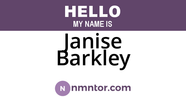 Janise Barkley