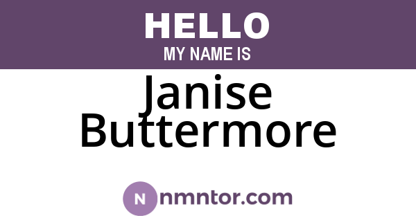 Janise Buttermore