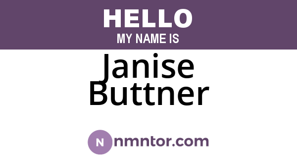Janise Buttner
