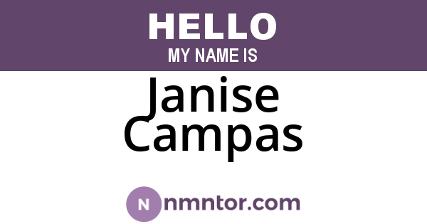 Janise Campas