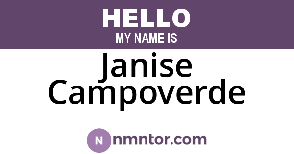 Janise Campoverde