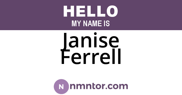 Janise Ferrell