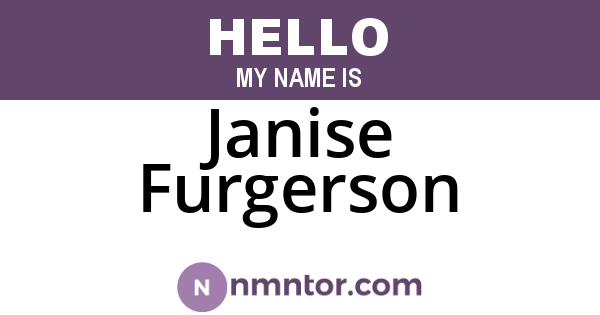 Janise Furgerson