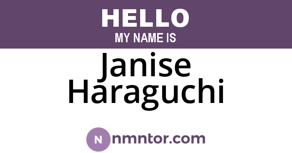 Janise Haraguchi