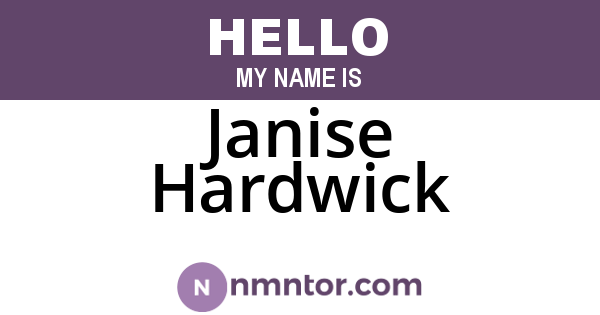 Janise Hardwick