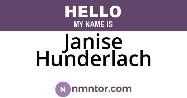Janise Hunderlach