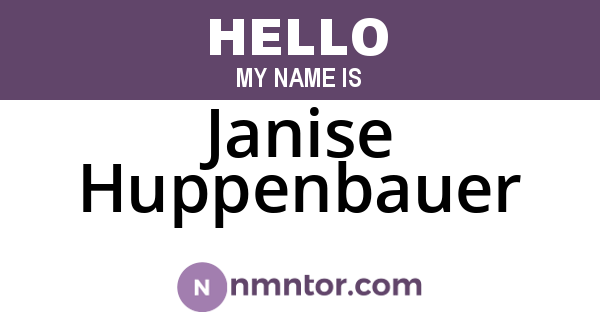 Janise Huppenbauer