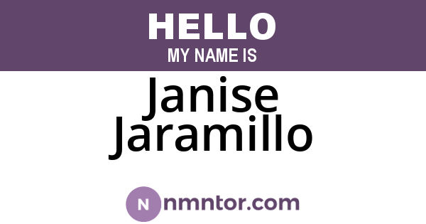Janise Jaramillo