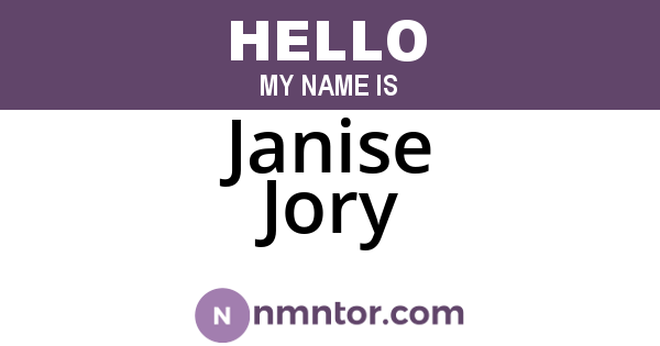 Janise Jory