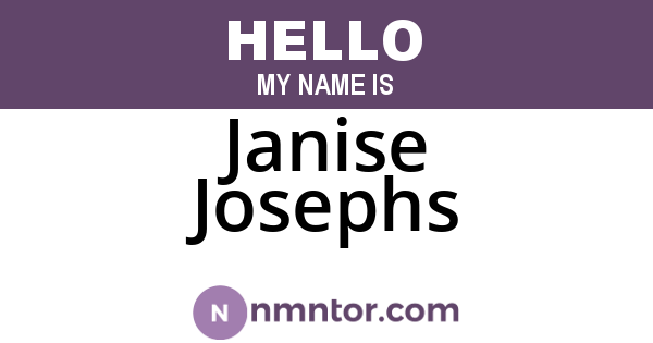 Janise Josephs