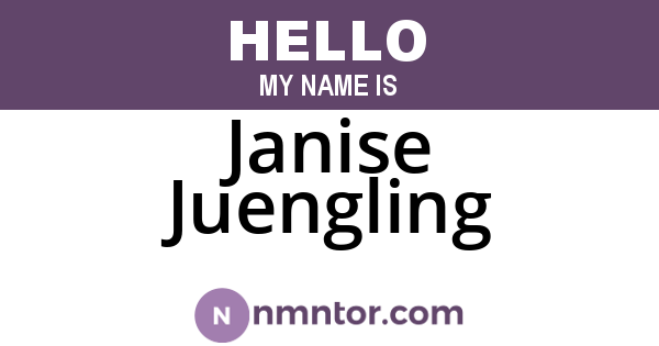 Janise Juengling