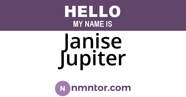 Janise Jupiter