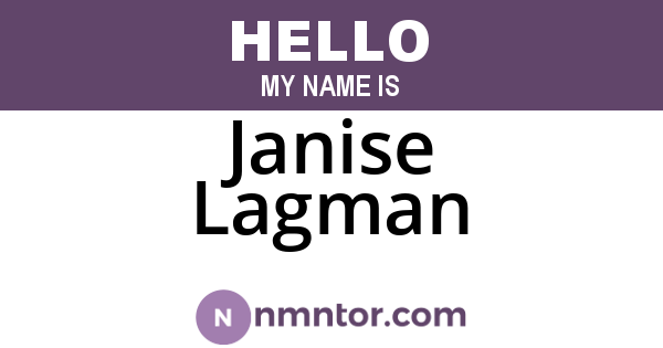 Janise Lagman