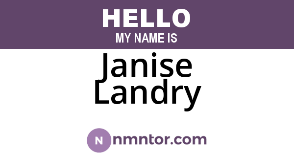Janise Landry