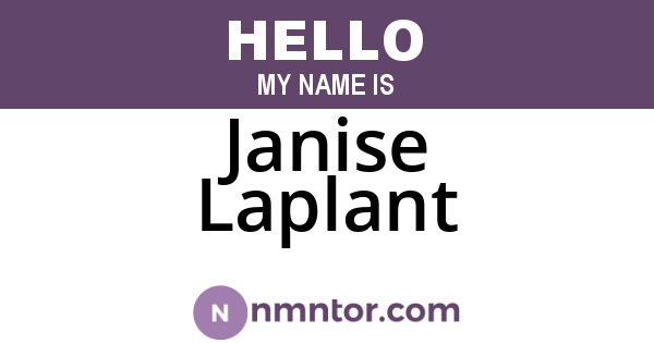 Janise Laplant