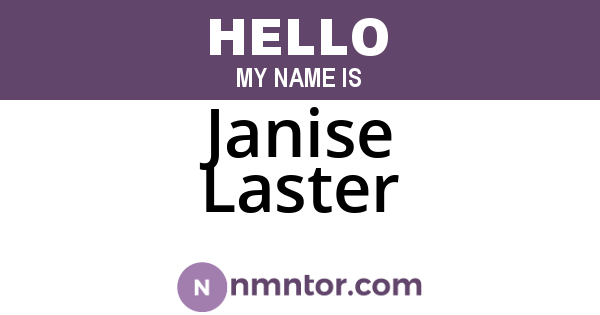 Janise Laster