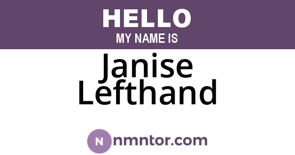 Janise Lefthand