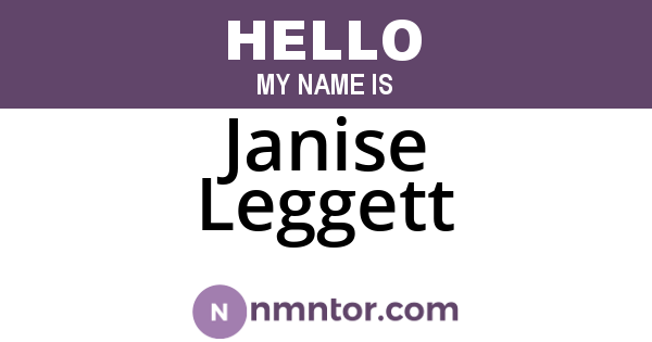 Janise Leggett