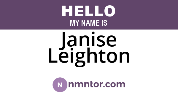 Janise Leighton