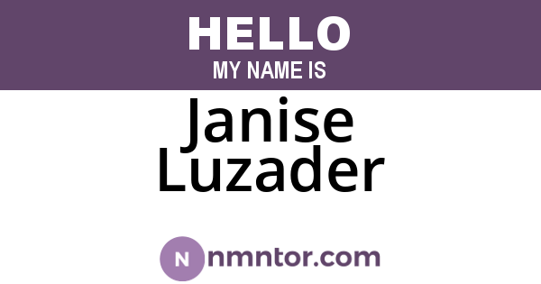 Janise Luzader