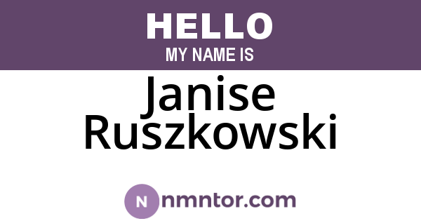 Janise Ruszkowski