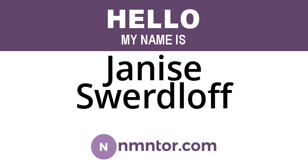 Janise Swerdloff