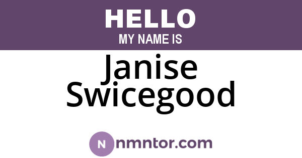 Janise Swicegood